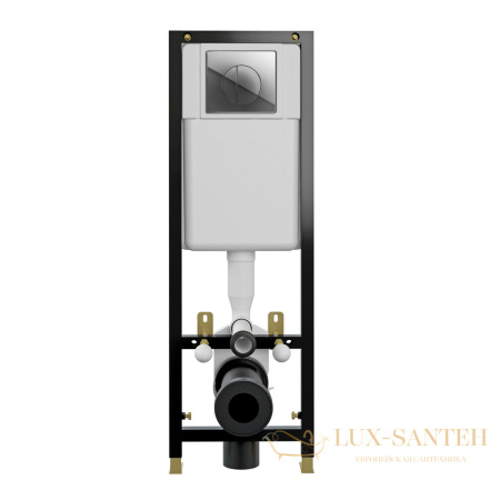 инсталляция cersanit black для унитаза с кнопкой leon, s-in-black-cg-w, цвет черный