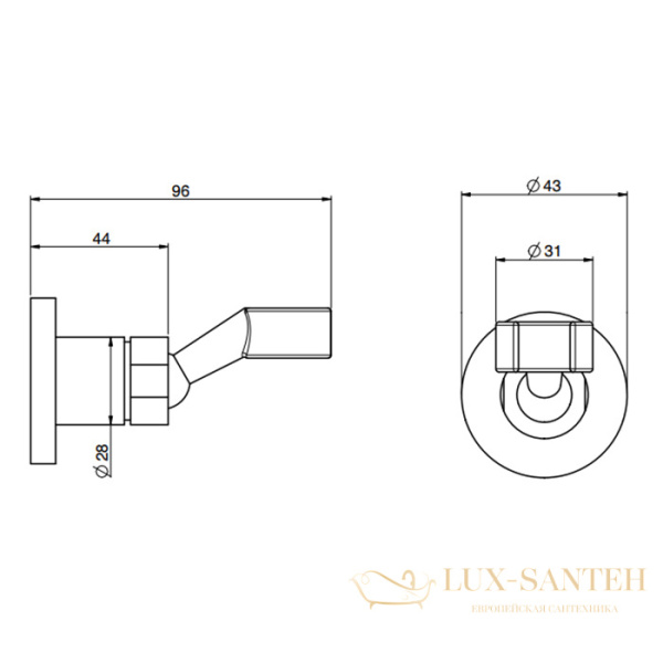 держатель ручного душа fima carlo frattini shower accessories f2205cr, хром