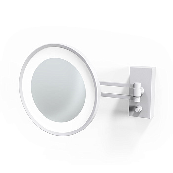 зеркало косметическое decor walther bs 36/v led 0122250 с подсветкой, белый матовый