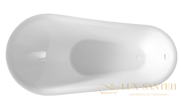 ванна акриловая свободностоящая abber ab9288, белый глянцевый