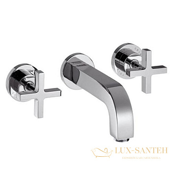 смеситель всраиваемый для раковины, axor citterio, 39313000, с донным клапаном (внешняя часть), хром