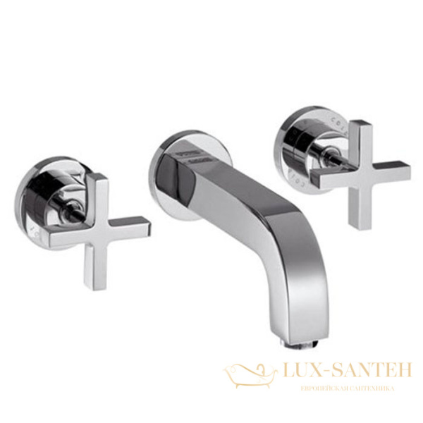 смеситель всраиваемый для раковины, axor citterio, 39313000, с донным клапаном (внешняя часть), хром