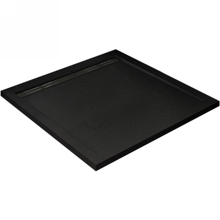 душевой поддон cezares tray as tray-as-a-100-30-nero из искусственного камня 100х100, черный матовый
