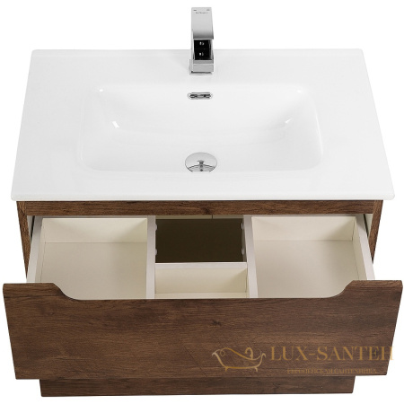 тумба под раковину belbagno etna-h60 etna-h60-800-2c-so-rw-p 80 см подвесная, rovere moro