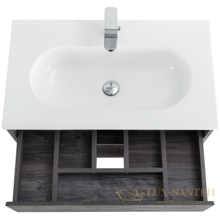 тумба под раковину belbagno kraft kraft-800-1c-so-pp 80 см подвесная, pino pasadena