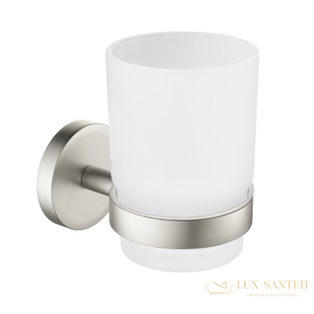 стакан для зубных щеток timo saona 13031/13, никель брашированный