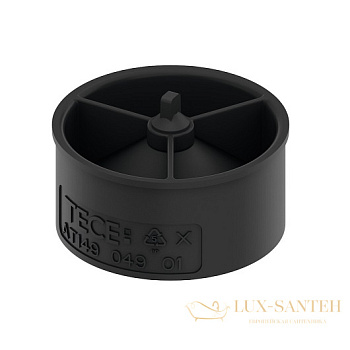 стакан с мембраной (сухой затвор) tece tecedrainline 660015 для сифона 650004, черный (отдельно не продается)