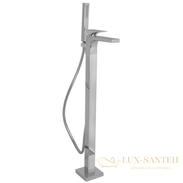 смеситель для ванны напольный fima carlo frattini zeta, f3964/4ncr, хром