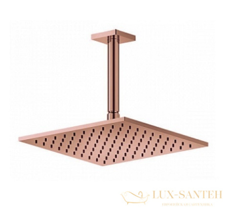 верхний душ gessi rilievo 59155.030 250*250 мм, copper pvd