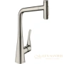 смеситель для кухни hansgrohe metris select m71 73820800 сталь