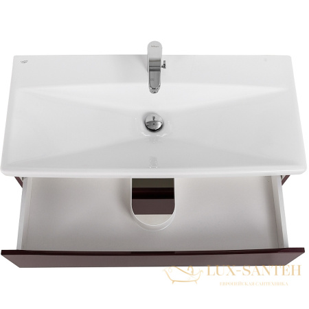 тумба под раковину belbagno marino-cer marino-cer-800-2c-so-brdl-p 80 см подвесная, bordo lucido