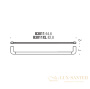 полотенцедержатель colombo design trenta b3011.cr 65 см, хром