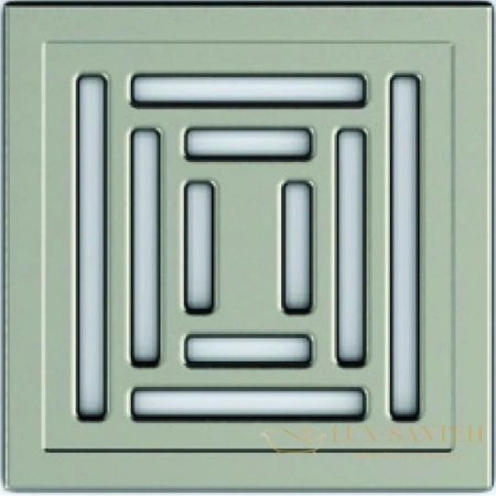 душевой трап berges platz uno 090069 99x99/50 мм, матовый хром