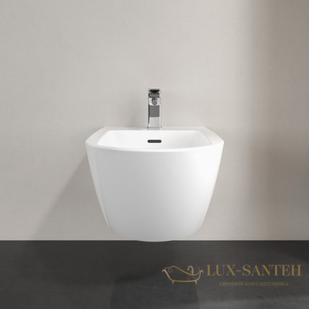 биде подвесное villeroy&boch antao, 541100r1, ceramicplus, белый глянцевый