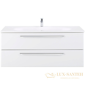 тумба под раковину cezares eco eco-1200-2c-so-bl 120 см подвесная, bianco lucido