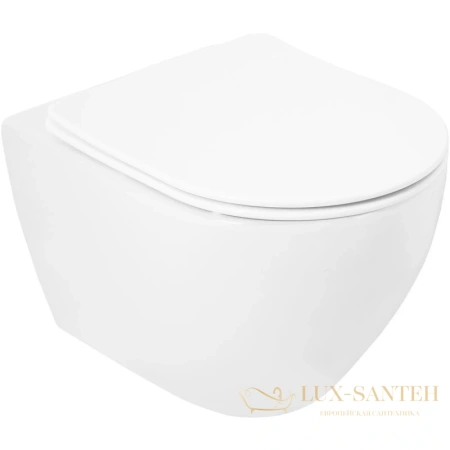 комплект подвесной унитаз belbagno stylus czr-513-th-r + czr2316sc + система инсталляции belbagno bb002-80 + bb051cr, белый