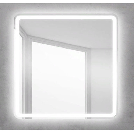 зеркало belbagno spc spc-mar-800-800-led-btn 80 см с кнопочным выключателем, с подсветкой 