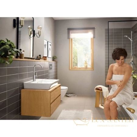 смеситель для раковины hansgrohe rebris e 72576000, хром