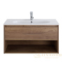 тумба под раковину belbagno kraft kraft-1000-1c-so-rt 100 см подвесная, rovere tabacco