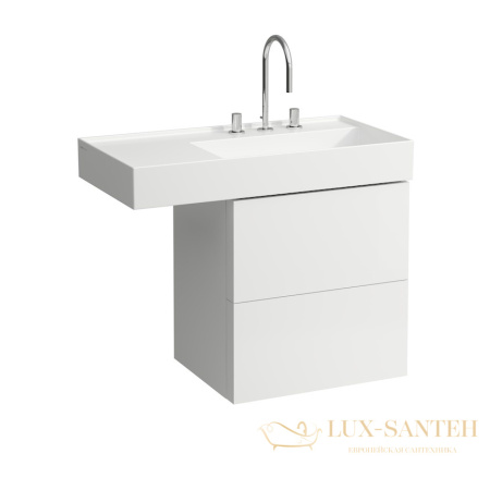 раковина laufen kartell by 8.1033.9.400.158.1 универсальная 90 см, белый глянцевый