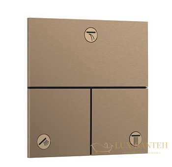 переключатель потоков hansgrohe showerselect comfort e 15573140, на 3 выхода, брноза шлифованная