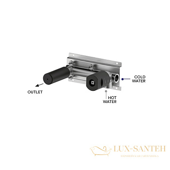 встраиваемая часть смесителя на раковину, bossini nobu, inz205000