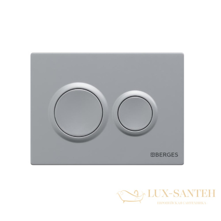 комплект berges 043380: подвесной унитаз vita с системой инсталляции novum 525 и панелью смыва, хром матовый