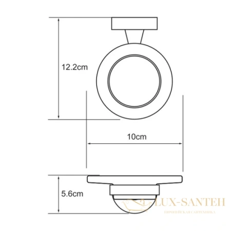 мыльница wasserkraft isen k-4029, хром