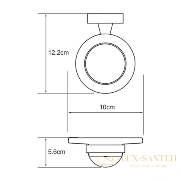 мыльница wasserkraft isen k-4029, хром
