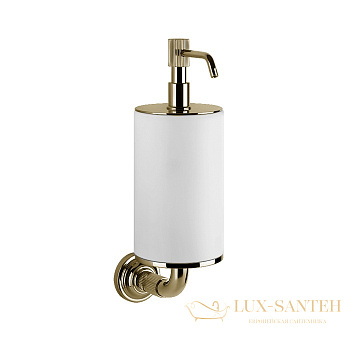 дозатор gessi venti20 65413.710 подвесной, brass pvd/белый