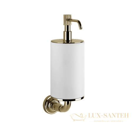 дозатор gessi venti20 65413.710 подвесной, brass pvd/белый