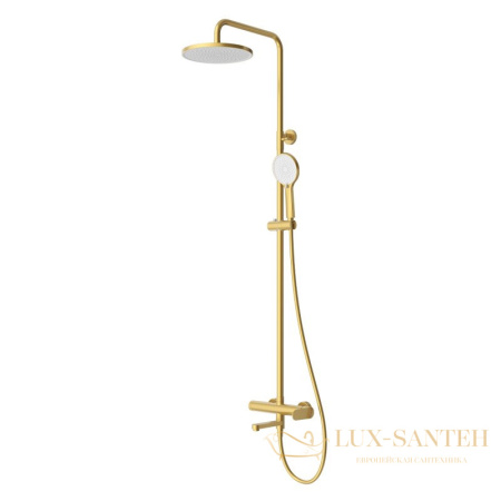 душевая система для ванны cezares stylus-cvd-boro, золото брашированное