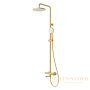 душевая система для ванны cezares stylus-cvd-boro, золото брашированное