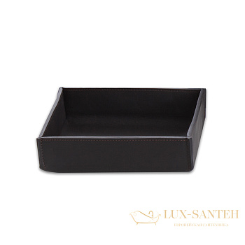 лоток настольный decor walther nappa tab s, 0938390, натуральная кожа, черно-коричневый