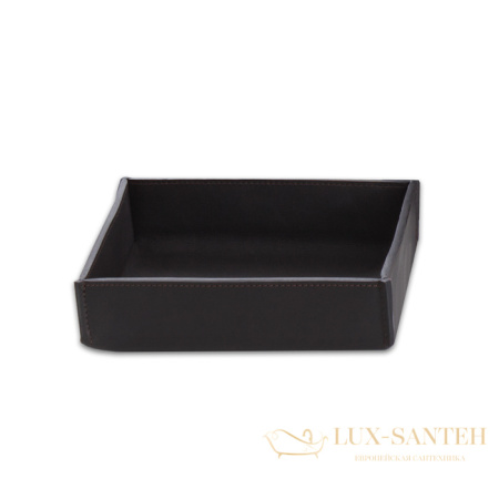 лоток настольный decor walther nappa tab s, 0938390, натуральная кожа, черно-коричневый