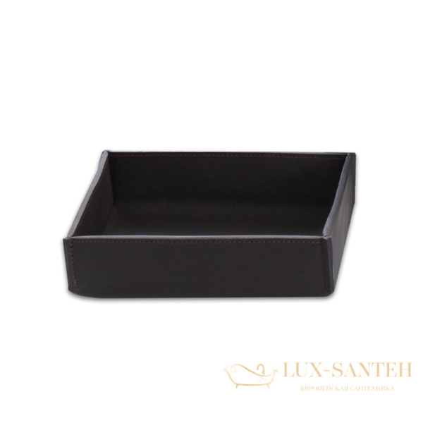 лоток настольный decor walther nappa tab s, 0938390, натуральная кожа, черно-коричневый