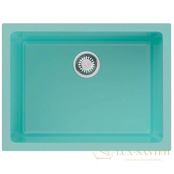 кухонная мойка omoikiri okinoshima 61-u/i-az 4911264 natceramic, бирюзовый глянец