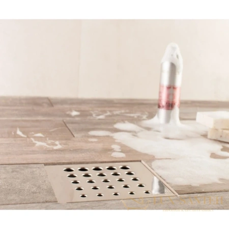 душевой трап bettoserb confluo standard drops mask 1 13000072 144x144/50 мм, хром