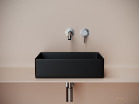 раковина накладная ceramica nova element cn6069mb, 471*361*130 мм, черный матовый