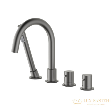 смеситель термостатический timo saona 2330/18y на борт ванны, черное золото