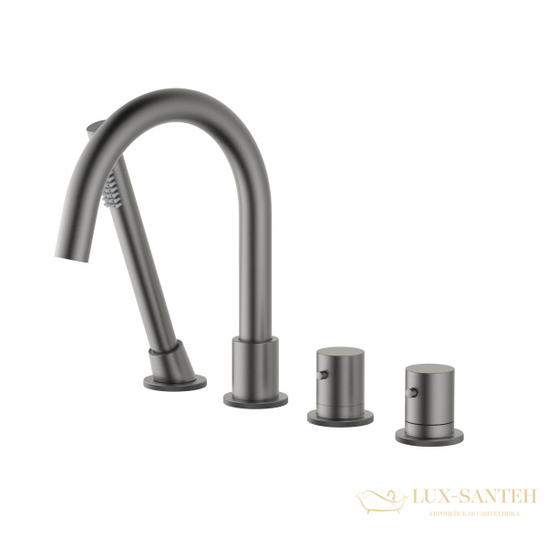 смеситель термостатический timo saona 2330/18y на борт ванны, черное золото