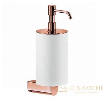 дозатор gessi rilievo 59513.030 подвесной, copper pvd/белый
