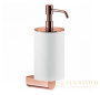 дозатор gessi rilievo 59513.030 подвесной, copper pvd/белый
