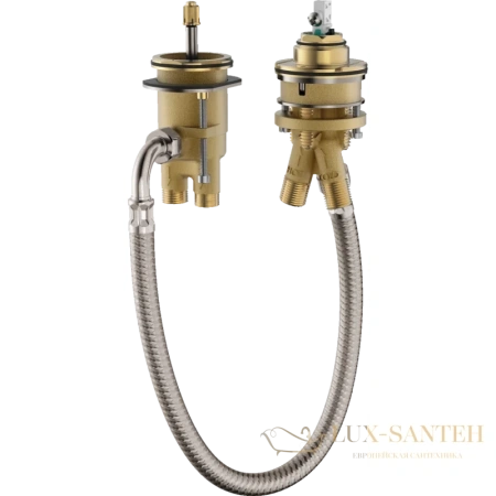 скрытая часть для смесителя hansgrohe metropol 13159180 на борт ванны на 2 отверстия