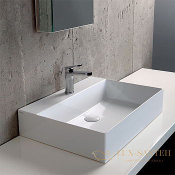 раковина подвесная/накладная azzurra elegance, ellp060450qmbi х (eqa60m bi)*1, 60х45см с 1 отв.
