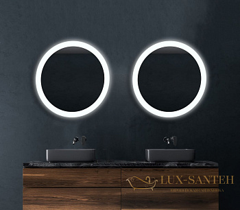 зеркало xpertials lumix 84354135-36914 90 см led свет: вкл/выкл с диммером