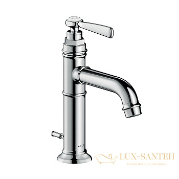 смеситель для раковины 100, axor montreux, 16515000, с донным клапаном, хром