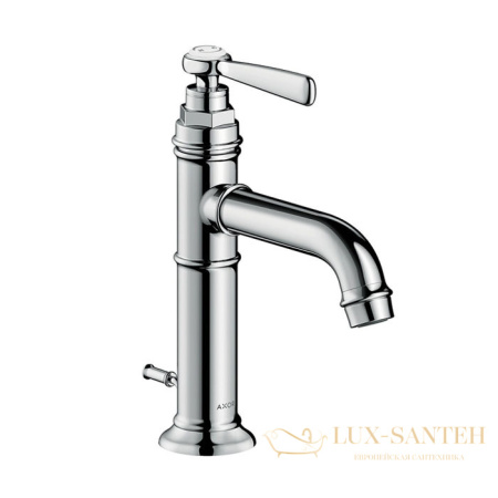 смеситель для раковины 100, axor montreux, 16515000, с донным клапаном, хром