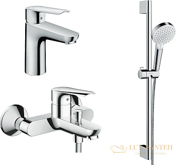 душевой комплект hansgrohe set logis e 100 (c)