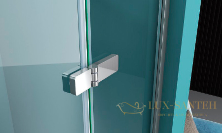 душевая дверь belbagno kraft kraft-b-12-60/30-c-cr-r 90 см профиль хром, стекло прозрачное 